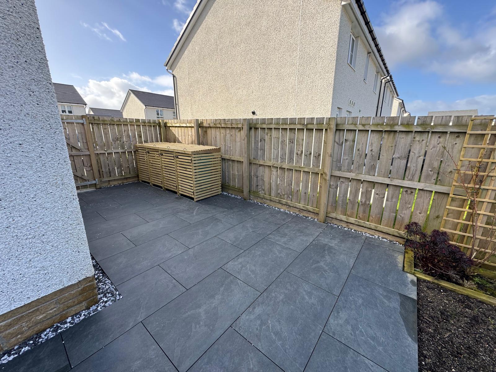 Porcelain patio Glasgow landscaping project